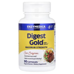 Enzymedica, Digest Gold с ATPro, 90 капсул